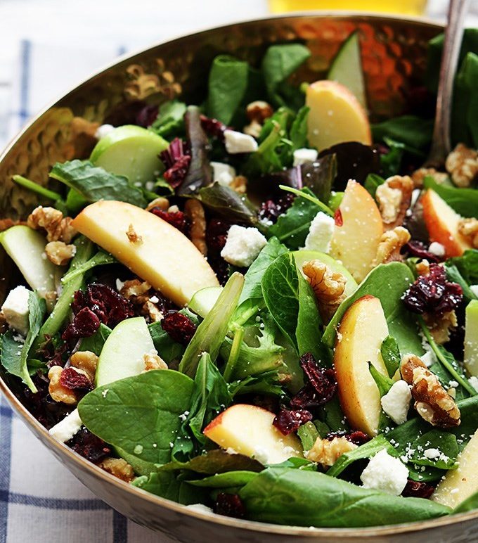 Apple Salad with Cranberries and Pine Nuts - Siberian Pine Nut Oil in ...