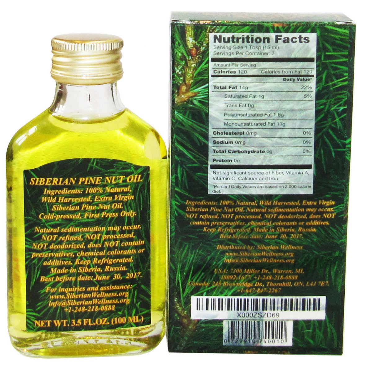 specialist-100-back Siberian Pine Nut Oil 3.5 fl.oz.(100ml), "Specialist" (Copy) – Bild 3