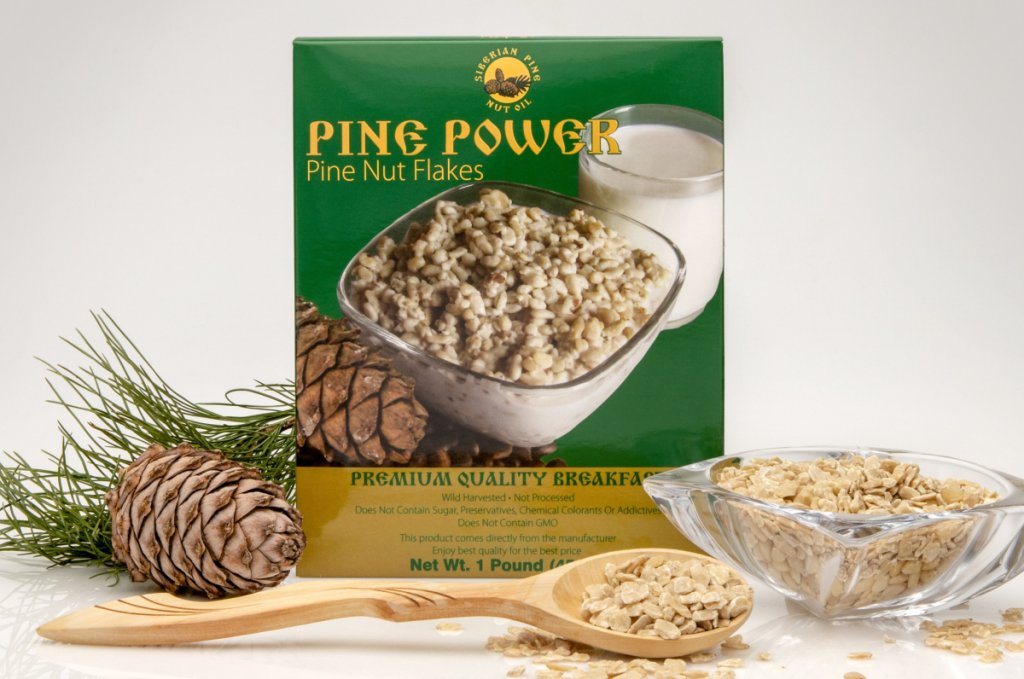 Pine nut flakes for weight loss