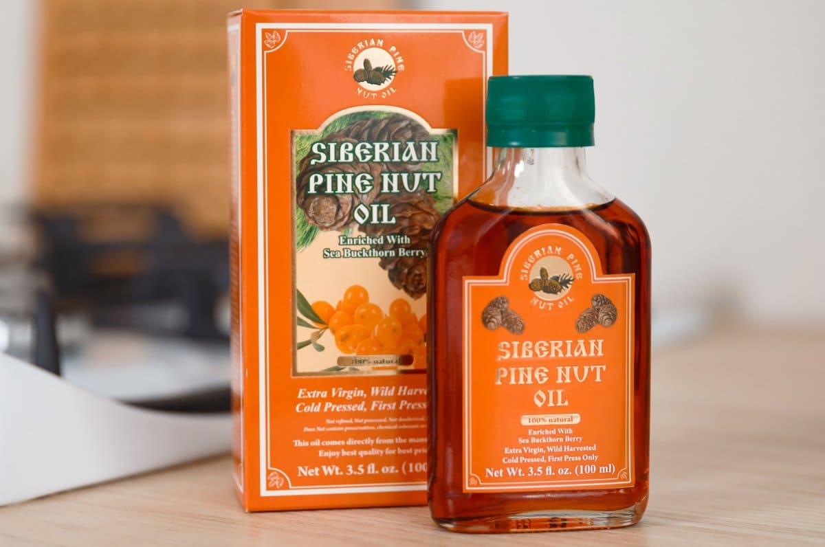 Pine nut oil enriched with sea buckthorn for planning a pregnancy
