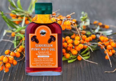 Pine nut oil enriched with sea buckthorn: the secret to a radiant glow from within